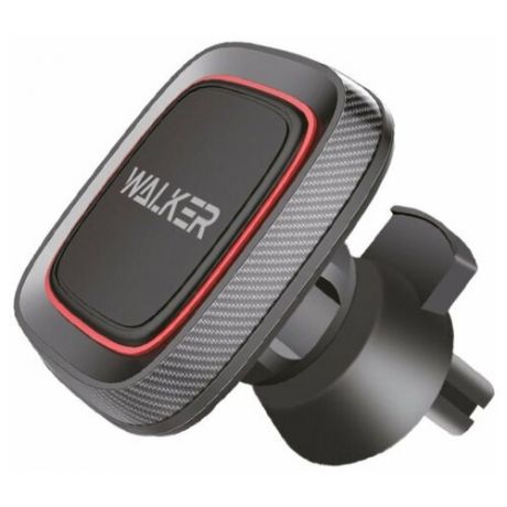 Магнитный держатель для телефона автомобильный WALKER CX-07 на воздуховод, черный / держатель телефона для Android, Apple Iphone, для xiaomi redmi, для huawei, для honor, для samsung, аксессуар в автомобиль, авто товары в машину, в подарок