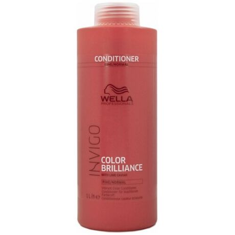 Wella Professionals бальзам-уход Invigo Color Brilliance Fine/Normal для защиты цвета окрашенных нормальных и тонких волос, 1000 мл