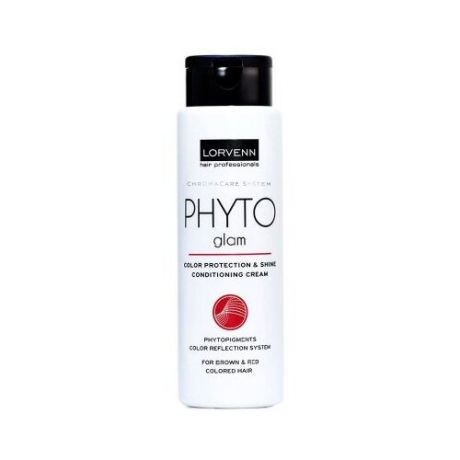 LORVENN кондиционер Phyto Glam для волос окрашенных в коричневый и красный цвет, 300 мл
