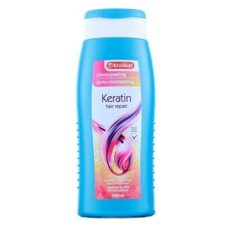 Kruidvat кондиционер для волос Keratin Hair Repair восстановление, 500 мл