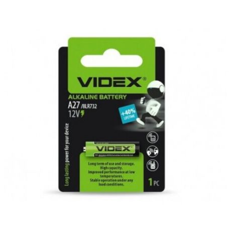 Батарейка A27 - Videx 12V 1BL (1 штука) VID-A27-1BL