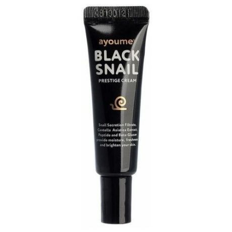 Ayoume Black Snail Prestige Cream miniature 8 мл Крем для лица муцином черной улитки