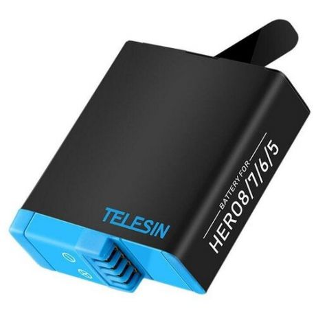 Аккумулятор Telesin для GoPro HERO8/HERO7black/HERO2018/HERO6/HERO5 черный