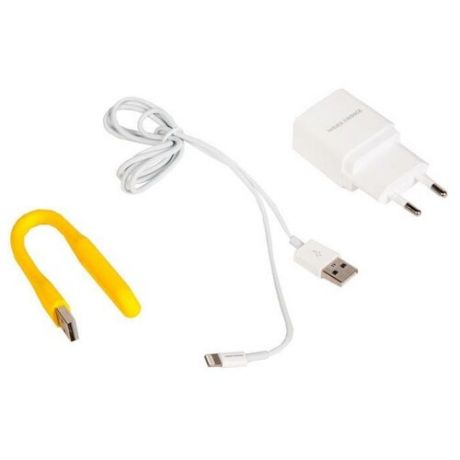 Зарядное устройство More choice NC33i, один разъем USB, кабель Lightning, 5V, 1.0A, белый