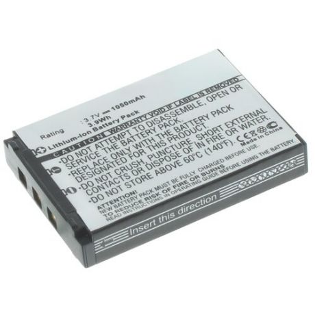 Аккумуляторная батарея iBatt 1050mAh для Casio Exilim Zoom EX-Z150
