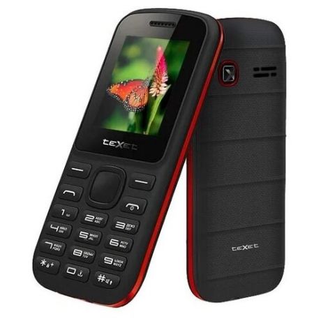 Телефон Texet TM-130 Duai Sim Black-Red