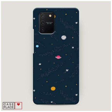 Чехол Пластиковый Samsung Galaxy S10 Lite Планеты драже