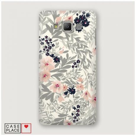 Чехол Пластиковый Samsung Galaxy A5 Акварельные цветы
