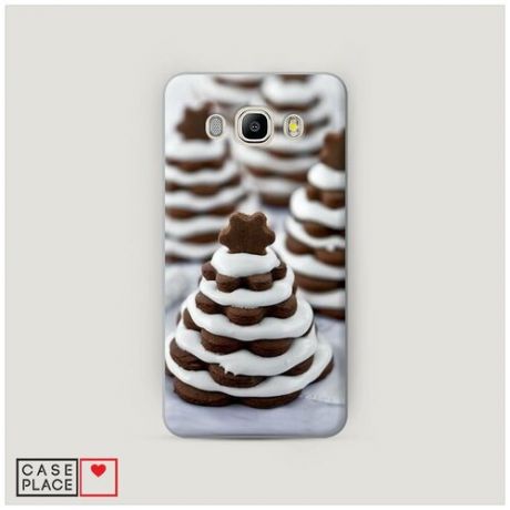 Чехол Пластиковый Samsung Galaxy J7 2016 Елочка из печенья