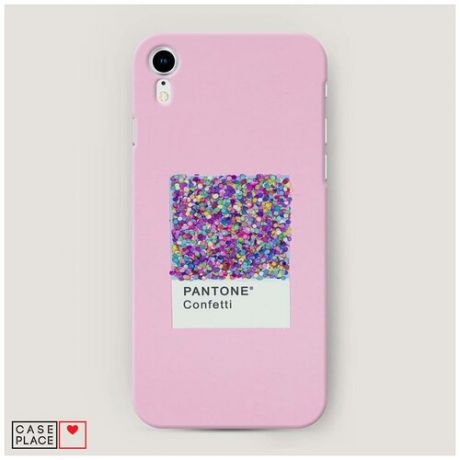 Чехол Пластиковый iPhone XR (10R) Pantone confetti
