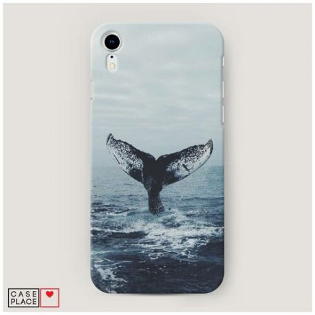 Чехол Пластиковый iPhone XR (10R) Хвост кита