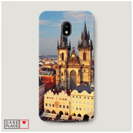 Чехол Пластиковый Samsung Galaxy J3 2017 Прага готический собор
