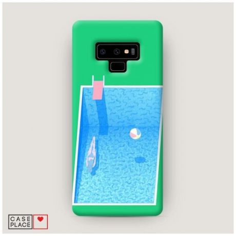 Чехол Пластиковый Samsung Galaxy Note 9 Минималистичный бассейн