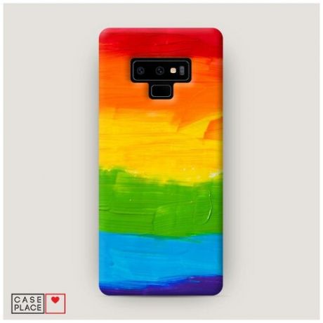 Чехол Пластиковый Samsung Galaxy Note 9 Радуга краски