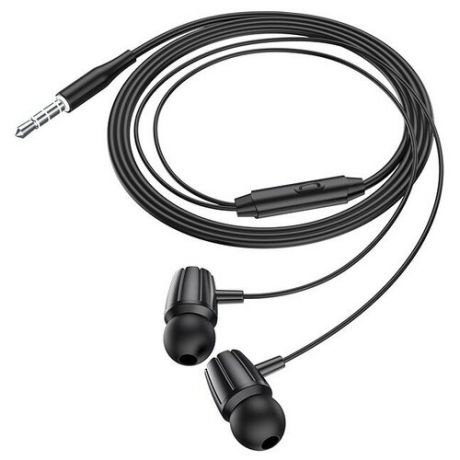 Наушники M88, Graceful universal earphones with mic, HOCO, вакуумные с микрофоном, черный