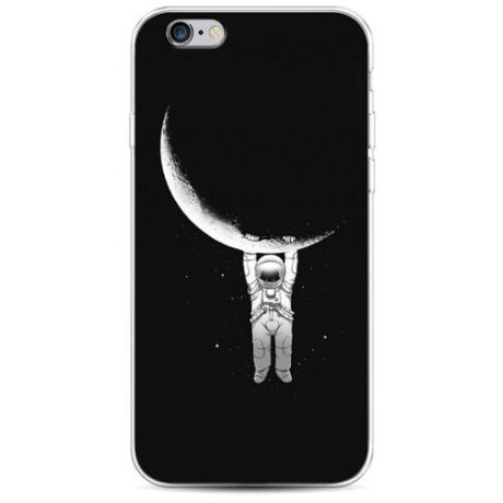 Силиконовый чехол "Космонавт с пылесосом" на Apple iPhone 6 / Айфон 6