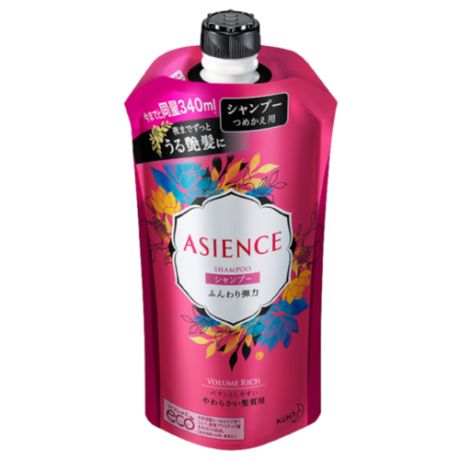 KAO Шампунь для упругости волос з/б - Asience soft elasticity type shampoo, 340мл