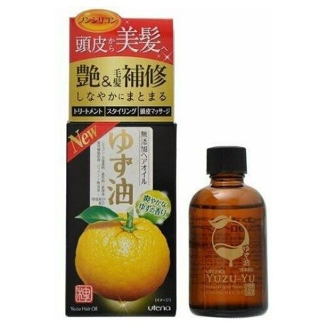 UTENA Масло для волос YUZU-YU с витамином Е аромат цитрус с витамином Е бутилированный 60 мл.