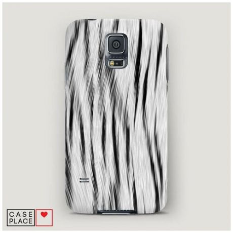 Чехол Пластиковый Samsung Galaxy S5 Мех снежного тигра