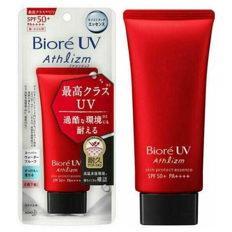 KAO Суперустойчивая эссенция Biore UV Athlizm Skin Protect Essence, SPF 50+ PA++++