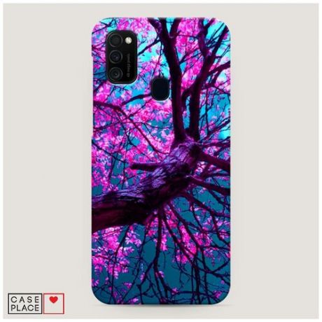 Чехол Пластиковый Samsung Galaxy M30s Фиолетовое дерево