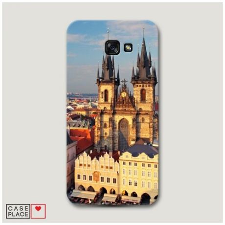 Чехол Пластиковый Samsung Galaxy A7 2017 Прага готический собор