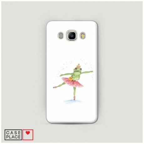 Чехол Пластиковый Samsung Galaxy J7 2016 Лягушка-балерина