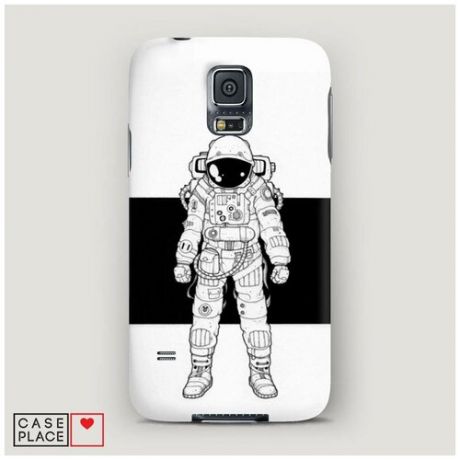 Чехол Пластиковый Samsung Galaxy S5 Космонавт в экипировке