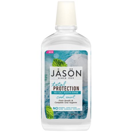 JASON ополаскиватель для полости рта Total Protection Sea Salt с морской солью, 473 мл