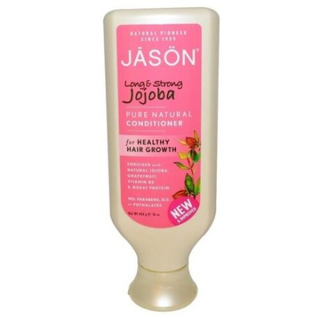 Кондиционер для укрепления волос с экстрактом жожоба Jason Long & Strong Jojoba Pure Natural Conditioner 454 мл