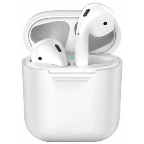 Чехол силиконовый Deppa для AirPods, белый