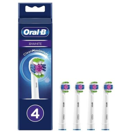 Насадки для зубной щетки ORAL-B EB18рRB 3DWhite CleanMaximiser 4 шт