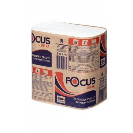 Салфетки бумажные FOCUS ULTRA N2 1сл 250л 18 пач/уп (5051791)