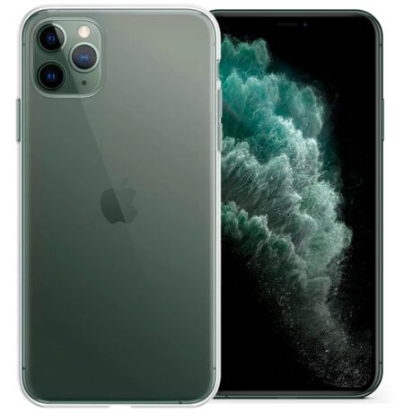 Чехол для iPhone 11 Pro Max силиконовый Liberty Project (Айфон 11 Про Макс) Черный