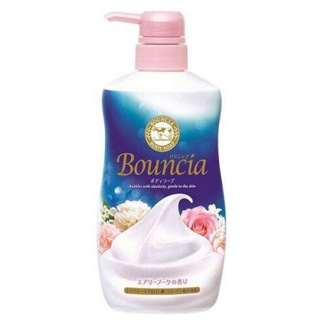 Cow Brand Мыло жидкое Bouncia с фруктово-цветочным ароматом, 400 мл