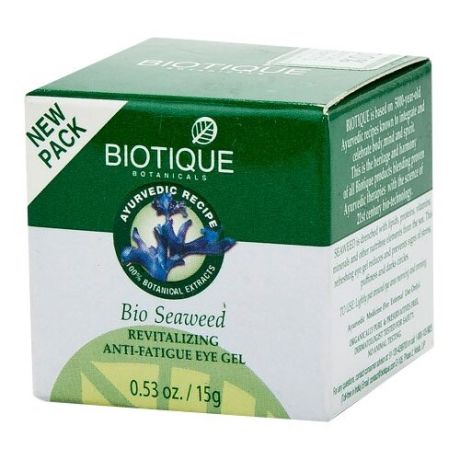 Biotique Гель от тёмных кругов вокруг глаз Морские водоросли Bio Seaweed Revitalizing Anti-Fatigue Eye Gel, 15 г