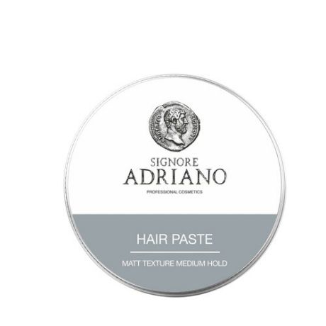 Матовая паста для укладки волос "Hair Paste Medium" SIGNORE ADRIANO, для создания классических укладок и текстуры 60гр.