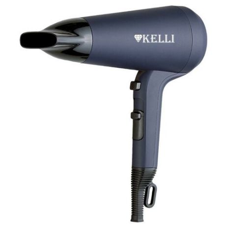 Фен для волос Kelli, 2400Вт, 2 скорости, 2 режима обогрева, холодный обдув, концентратор
