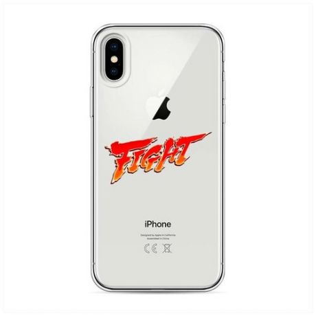 Силиконовый чехол "Эррон Блэк" на Apple iPhone XS (10S) / Айфон Икс Эс