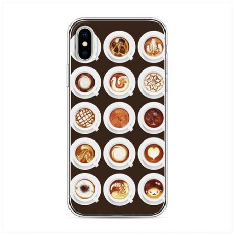 Силиконовый чехол "Персиковый сок" на Apple iPhone XS (10S) / Айфон Икс Эс