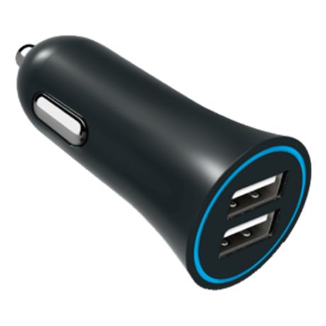 Универсальное автомобильное зарядное устройство MediaGadget CPS-224U с 3 USB-портами, черный