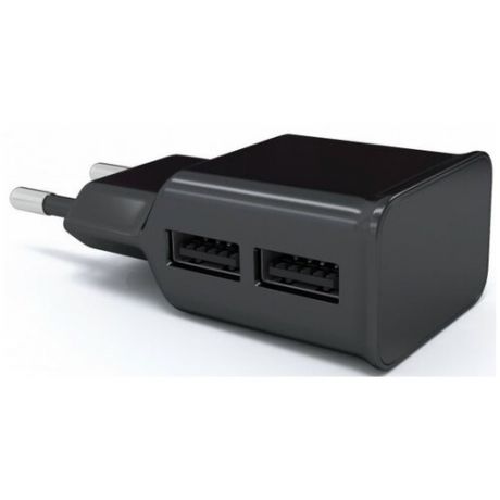 СЗУ адаптер 2 USB (модель NT-2A), 2.1A черный, Redline