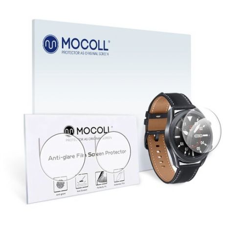 Пленка защитная MOCOLL для дисплея Samsung Galaxy Watch 3 45mm 2 шт Прозрачная глянцевая