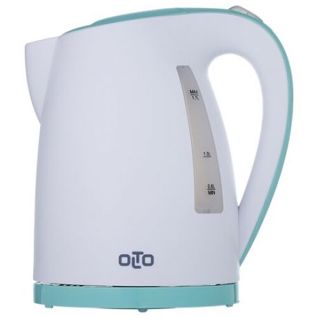 Чайник Olto KE-1700, белый/мятный
