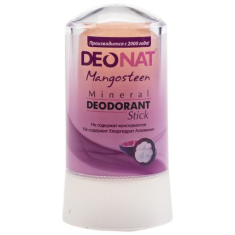 DeoNat, Дезодорант Mangosteen, кристалл (минерал), 60 г