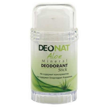 DeoNat, Дезодорант Aloe с глицерином (twist up), кристалл (минерал), 80 г