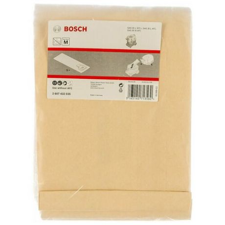 Набор расходников (мешки бумажный для Bosch GAS 35 L AFC; Bosch GAS 35 M AFC) Professional Bosch 2607432035