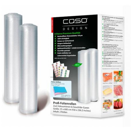 Рулоны для вакуумной упаковки CASO 25x600