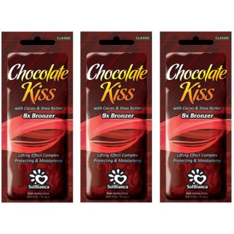 SolBianca Крем для загара в солярии "Chocolate Kiss" с маслом какао, маслом Ши и бронзаторами, 125 мл