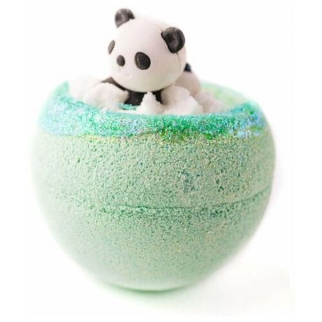 Бомбочка для ванны. Бурлящий шар с игрушкой "Пандочка", гейзер шарик для ванн 130г шипучка для ванны